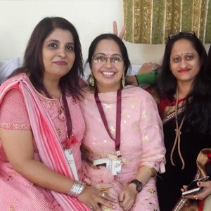Dr Niti Kautish with friends at MGIMS Reunion